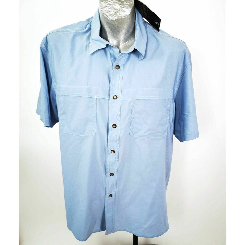 Tilley Endurables Shirt Size XL Blue Travel Wear